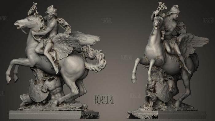 CHEVAL MARLY horse stl model for CNC